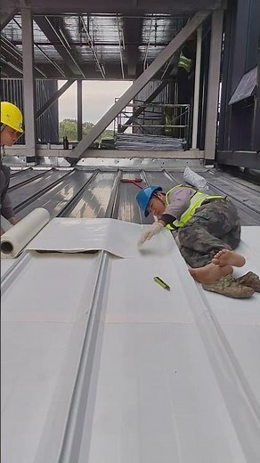 PVC Membrane Installation on an Industrial Roof