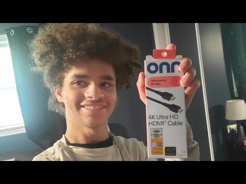 Onn 4K Ultra HD HDMI Cable Unboxing and Setup