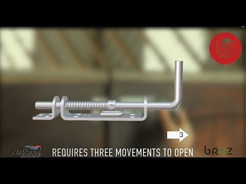 Spring Loaded Sliding Bolt Latch