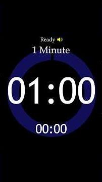 Ready 📢 1 MINUTE TIMER & ALARM #timer