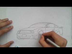 How to Draw a Ford Mustang