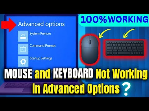 Fix Mouse & Keyboard Not Responding in Advanced Options (100% Working)