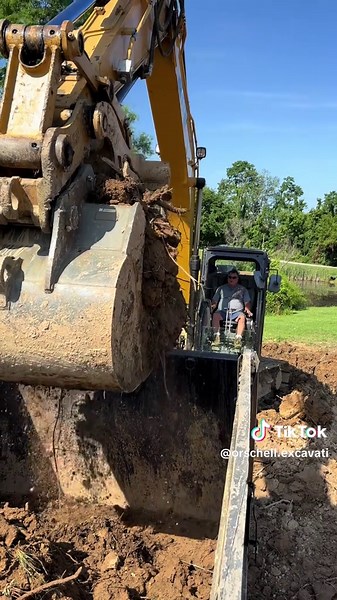 Laser grading this building pad with yhe Cat D3 next gen Dozer. Come with us to see what we are getting into today. #heavyequipment #caterpillar #excation