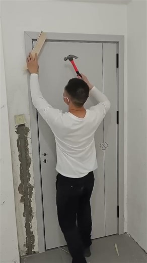 Will the door frame corner crack Avoid it with this nail method #Skill sharing
