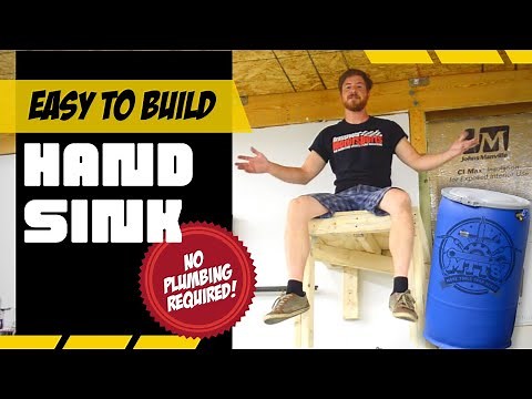 How to Build a Hand Sink for Your Garage with no Plumbing Required!