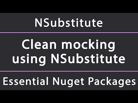 Clean mocking for unit tests using NSubstitute in .NET (Core, Framework, Standard)