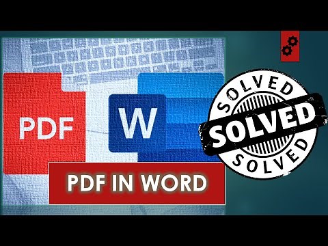 How to Insert PDF file into Word Document? | Tutorial