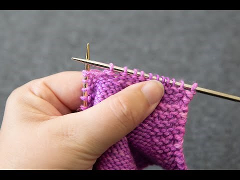 How to work a p2tog-tbl (purl 2 stitches together through the back loop)