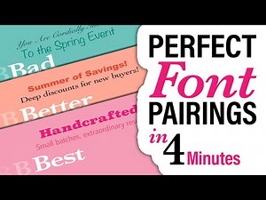 How to Pair Fonts Like a Pro | 4 Minutes to Perfect Type Family Harmony