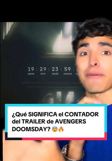El contador del tráiler filtrado de Avengers Doomsday #avengersdoomsday #marvel #peliculas #steverogers #tiktokmehizover