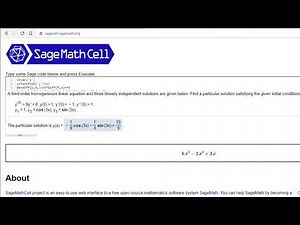 Use SageMath to Solve for General and Specific Higher-Order Differential Equations
