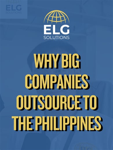 Why Big Companies Outsource to the Philippines 💡 Partner with ELG Solutions, where global talent meets business growth. 👉 Download the free outsourcing guide to learn how outsourcing can transform your operations https://elgsolutionsfreeoutsourcinggui.godaddysites.com/ 👉 Visit our website https://elgsolutions.com.ph/ #elgsolutions #globalexcellence #business #businesstips #outsourcing #outsource #usa #philippines #accountingservices #customerservice #logistics #virtualassistants #architectura