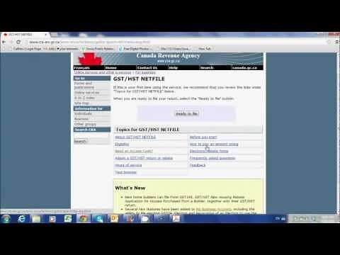 File your GST/HST Return Online