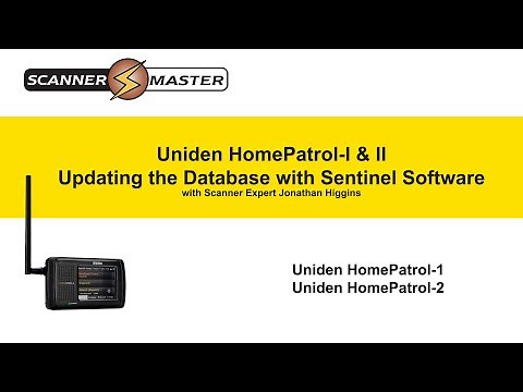 Uniden HomePatrol-I & II Updating the Database with Sentinel Software