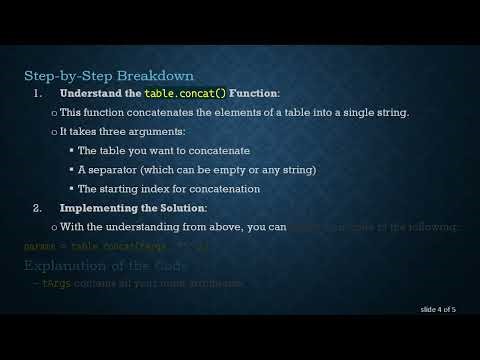 How to Get All Parameters Except the First One in Lua