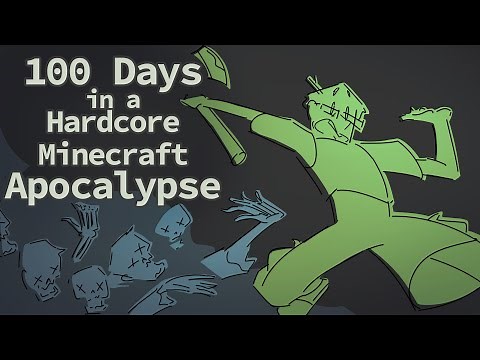 100 Days in a Hardcore Minecraft Apocalypse ▫️ Slimecicle Animatic