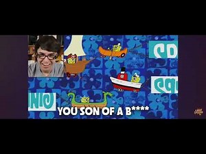 Spongebob intro backwards (reaction by somebody)