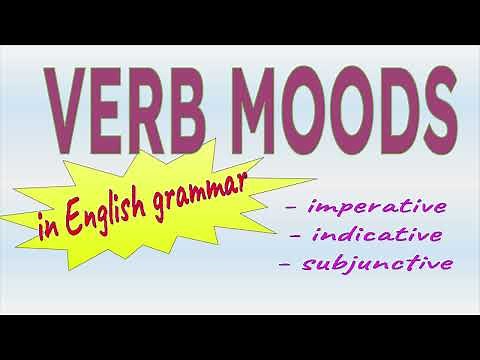 Verb Moods: Indicative, Imperative & Subjunctive | Verb Properties