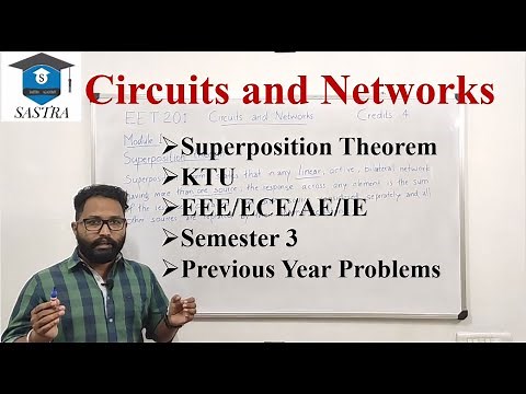 KTU S3 Circuits and Networks Module 1 Part 1/Network Theory/Network Theorems/ Superposition Theorem