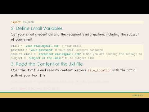 How to Send Text from a .txt File Directly to Email Using Python