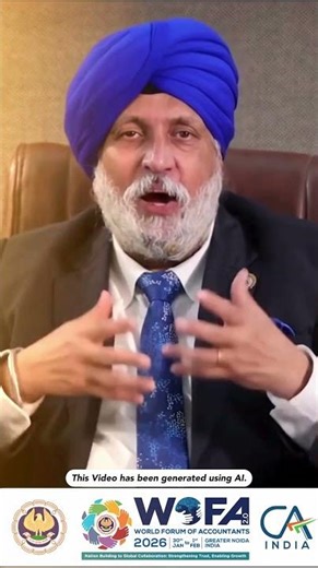 CA. Charanjot Singh Nanda, President, ICAI, introducing the WOFA 2.0 AI Chatbot