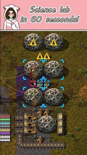 How to build lab setup | 60 seconds Factorio #shorts