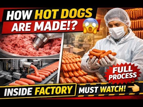 Inside a Hot Dog Factory – The Complete Hot Dog Production Process (Full Process)