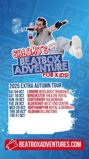 ✨ Beatboxing fun for all ages on UK tour now! 🎤