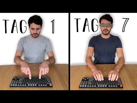 7 Tage das Zehnfingersystem üben | Selbstexperiment