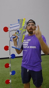 13K views · 129 reactions | #REPOST Dude Perfect: Nerf Hyper Mach-100 BATTLE TIME. These things hold up to 100 rounds 勞 #nerfpartner | Nerf | Facebook