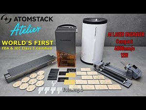 🎥 Ultra Fast Galvo Laser AtomStack Atelier – World's First FDA & IEC Certified AI Laser Engraver