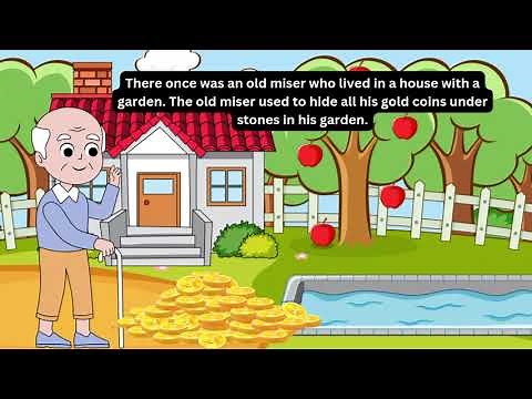 The Miser and his Gold | Moral story | English story | Story for kids