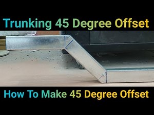 Trunking 45 Degree offset | Trunking 45 Degree Bend | trunking offset | How to make trunking 45 bend