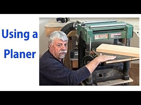 How to Use a Wood Planer - Beginnners #8 - woodworkweb