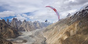 Paragliding the world's biggest mountain range in Flying Between Giants