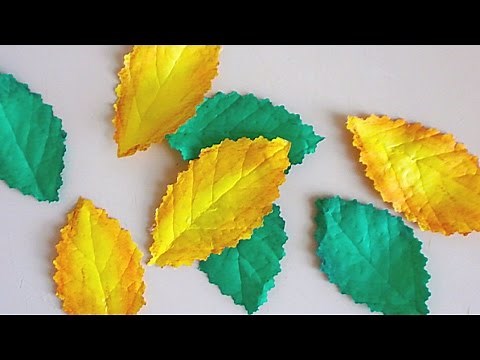 How To Make Realistic Leaves from Paper - DIY Crafts Tutorial - Guidecentral