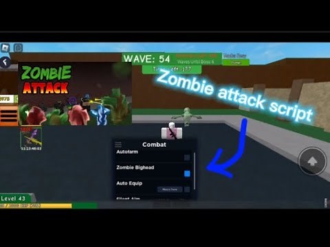 Zombie attack script • pastebin • auto farm • and more •