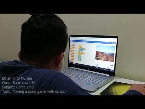 Making a pong game in Scratch