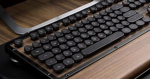 Your desk setup deserves AZIO's retro Bluetooth typewriter-style mechanical keyboard from $171