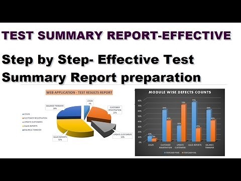 Software Testing Tutorials | How to Prepare Test Summary Report