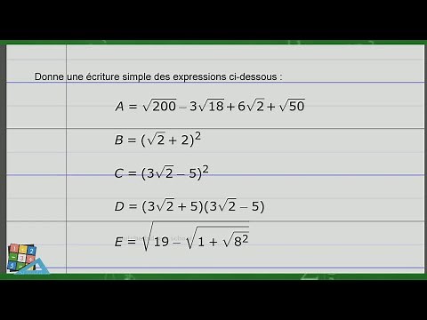 Exercice corrigé de Maths 3eme - Fascicule ADEM - Activités numériques - Racine carrée