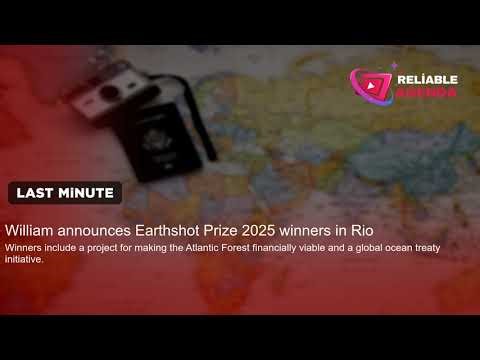 William announces Earthshot Prize 2025 winners in Rio
