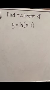 14K views · 108 reactions | Finding the inverse of the logarithmic function! #math #tutorial #titserlesson #inverseoffunction #naturallogarithm #teacherlife #everyone #fbreels #adsonreels #facebookreels #FacebookMonetization | Titser Gaming | Facebook