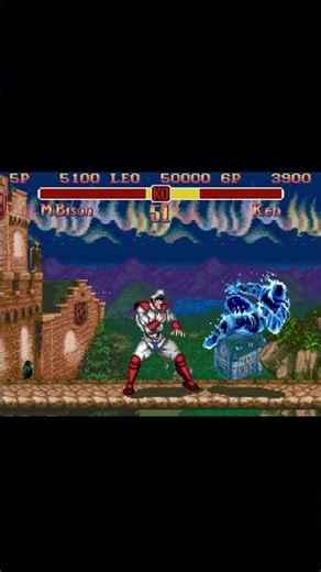 Super Street Fighter II (Super NES) - M. Bison VS Ken | RetroGameUp