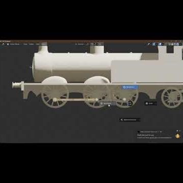 This Train Model Took Hours in Blender #blender #3dart