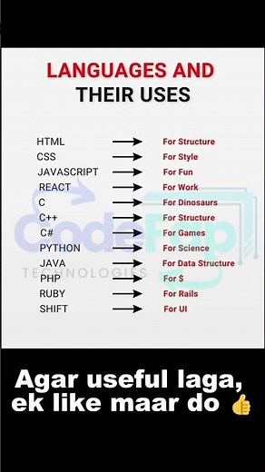 11 CODING LANGUAGES & Their REAL Purpose! 🤯 (From Dinosaurs to Data)