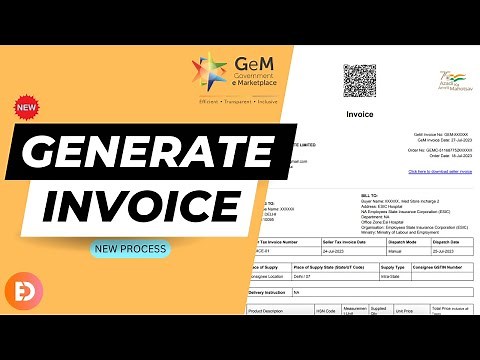 [New Process] GeM: Generate Invoice | How to Generate GeM Invoices | GeM Order Processing