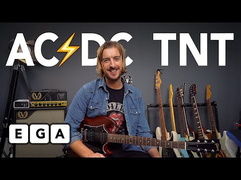 "TNT" - THE EASIEST AC/DC RIFF? (Guitar Lesson + Tutorial)