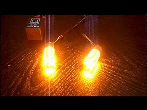 24 LED Amber Orange Turn Signal Light Bulbs with Electronic Flasher Relay