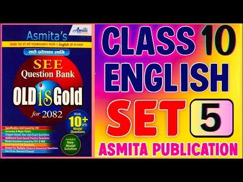 SEE 2082 | Class 10 English Model Question Set 5 Solution of Asmita Publication New Exercise Guide